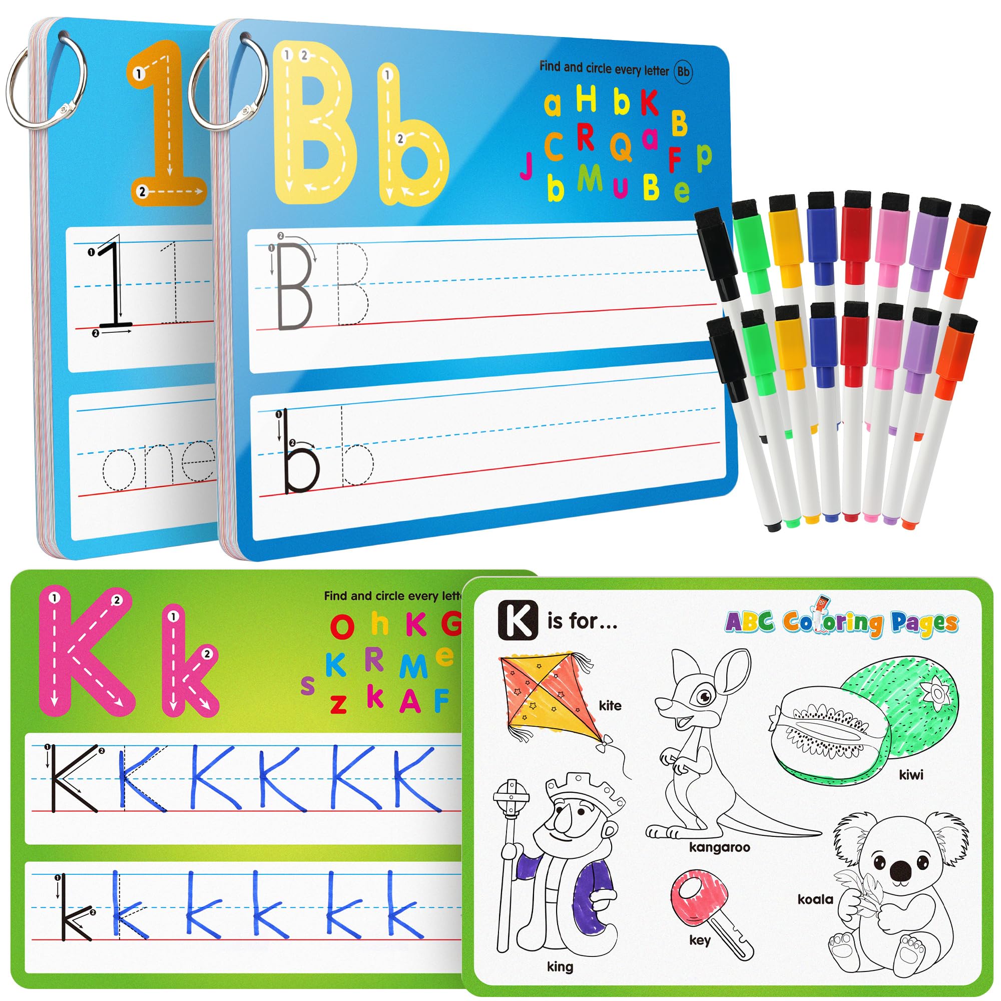 Flashcards Coogam, Práctica De Escritura A Mano Y Dibujo, 36 Unidades Para Niños - Venta Internacional. $944