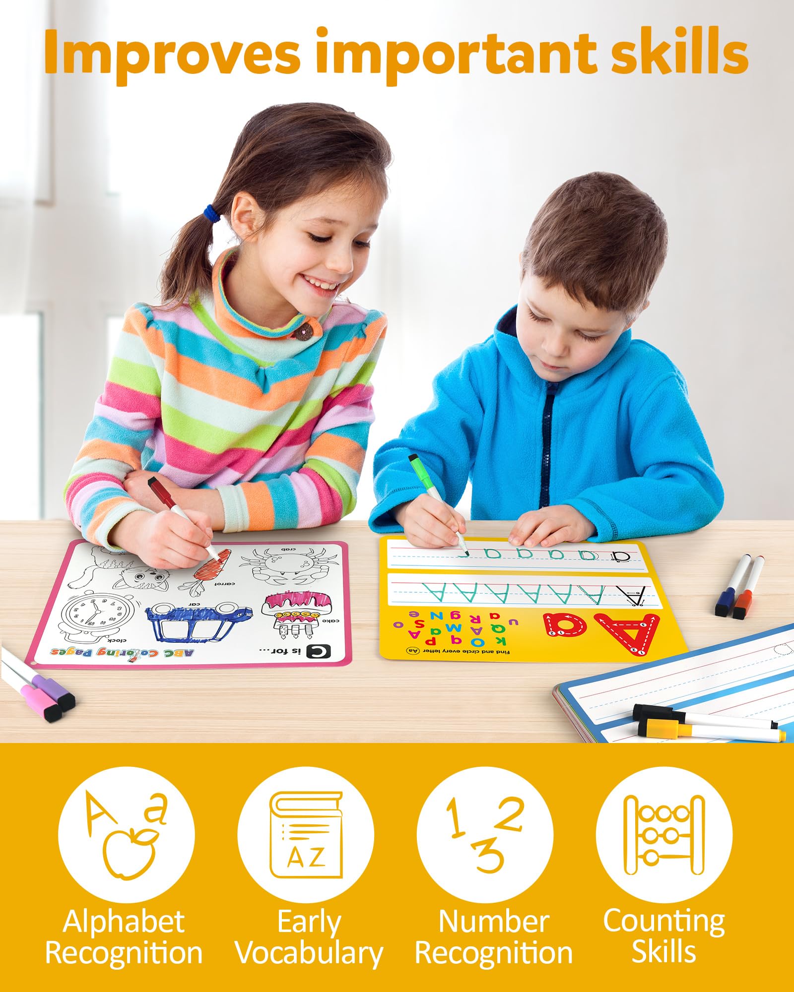 Foto 6 pulgar | Flashcards Coogam, Práctica De Escritura A Mano Y Dibujo, 36 Unidades Para Niños - Venta Internacional.
