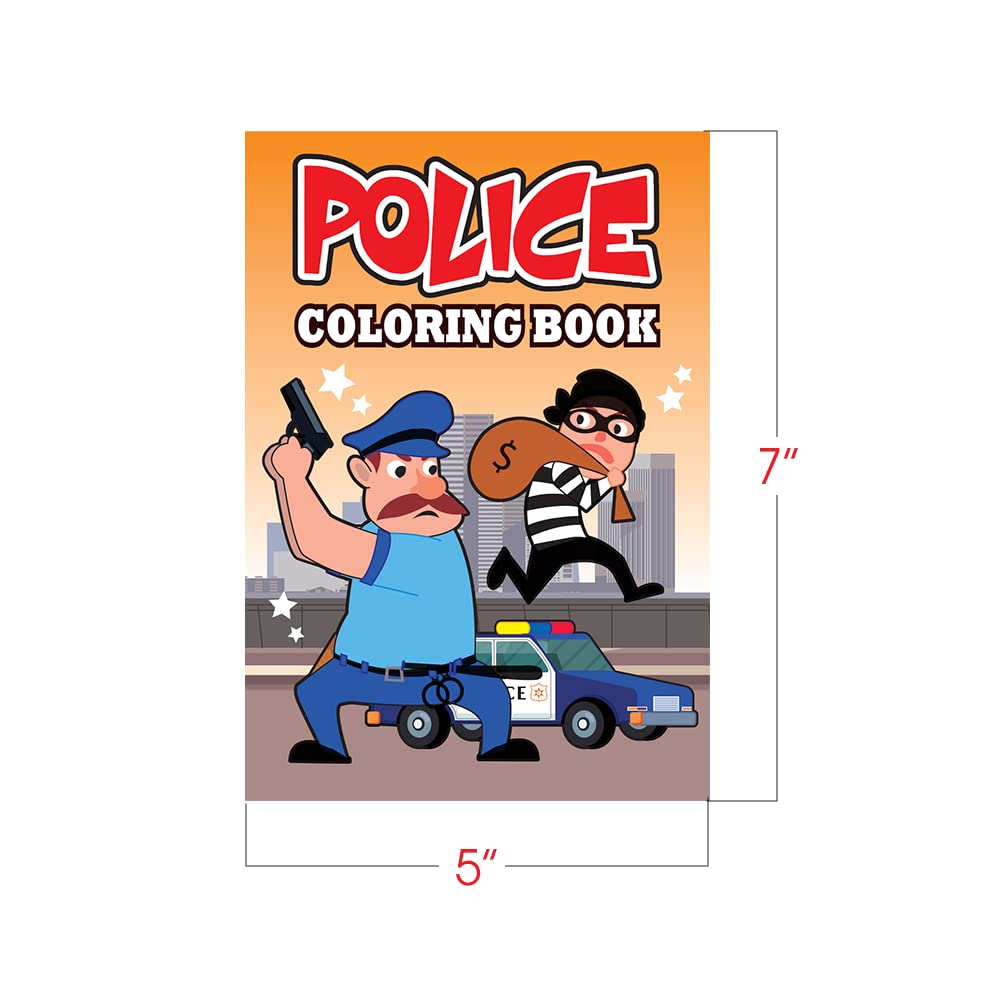 Foto 4 pulgar | Libros Para Colorear Artcreativity Police & Firefighter Kids X20 - Venta Internacional.
