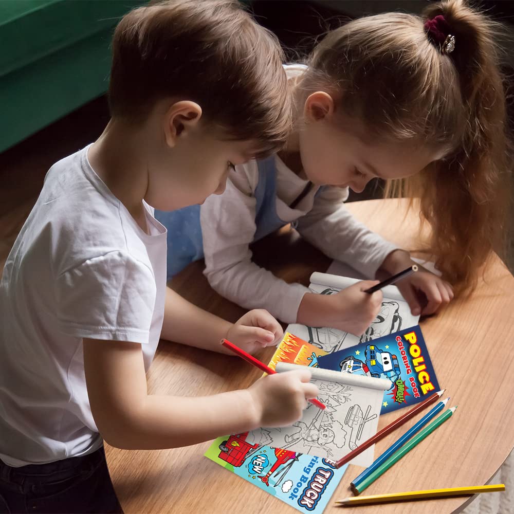 Foto 7 pulgar | Libros Para Colorear Artcreativity Police & Firefighter Kids X20 - Venta Internacional.
