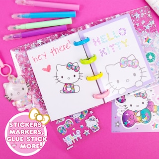 Foto 3 | Purpurina Micro Journal Hello Kitty Para Bricolaje Con Más De 40 Accesorios - Venta Internacional.