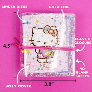 Foto 4 | Purpurina Micro Journal Hello Kitty Para Bricolaje Con Más De 40 Accesorios - Venta Internacional.