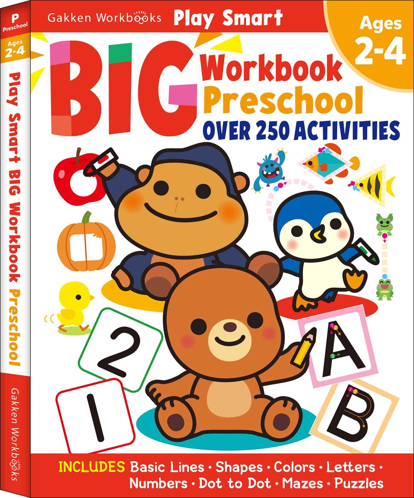 Foto 1 | Libro De Ejercicios Gakken Play Smart Big Preescolar Para Niños De 2 A 4 Años Con Más De 250 Actividades - Ven