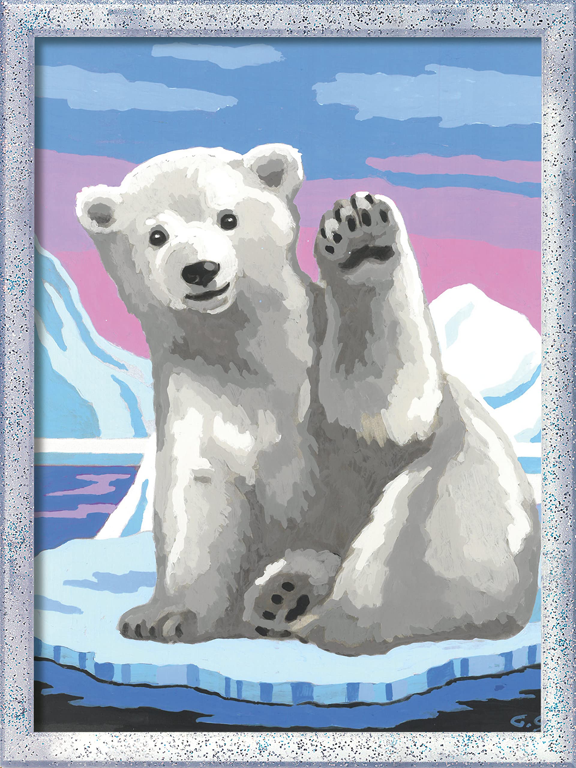 Foto 4 pulgar | Kit De Pintura Por Números Ravensburger Creart Pawesome Polar Bear - Venta Internacional.