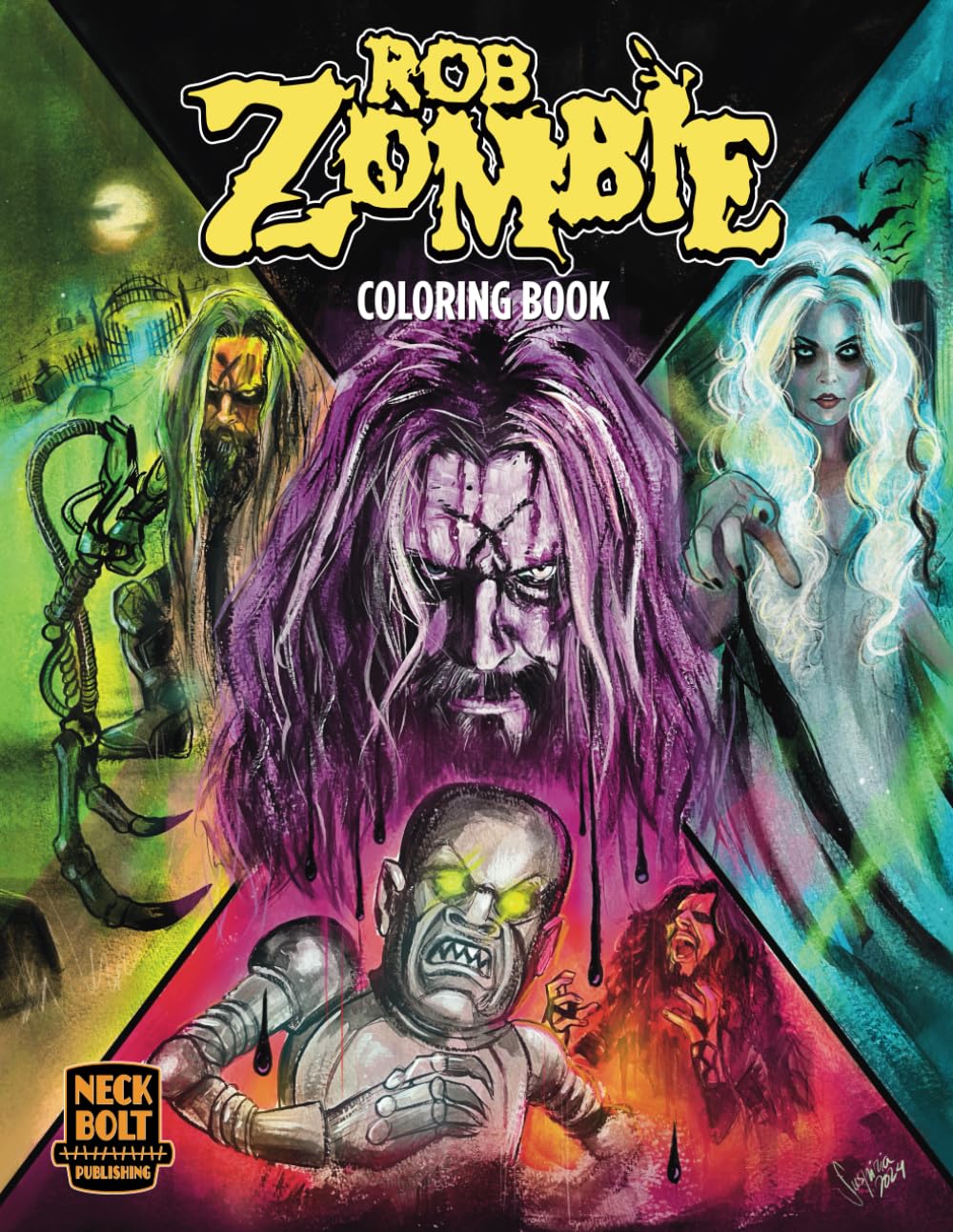 Foto 2 pulgar | Libro Para Colorear Rob Zombie Con Licencia Oficial - Venta Internacional.