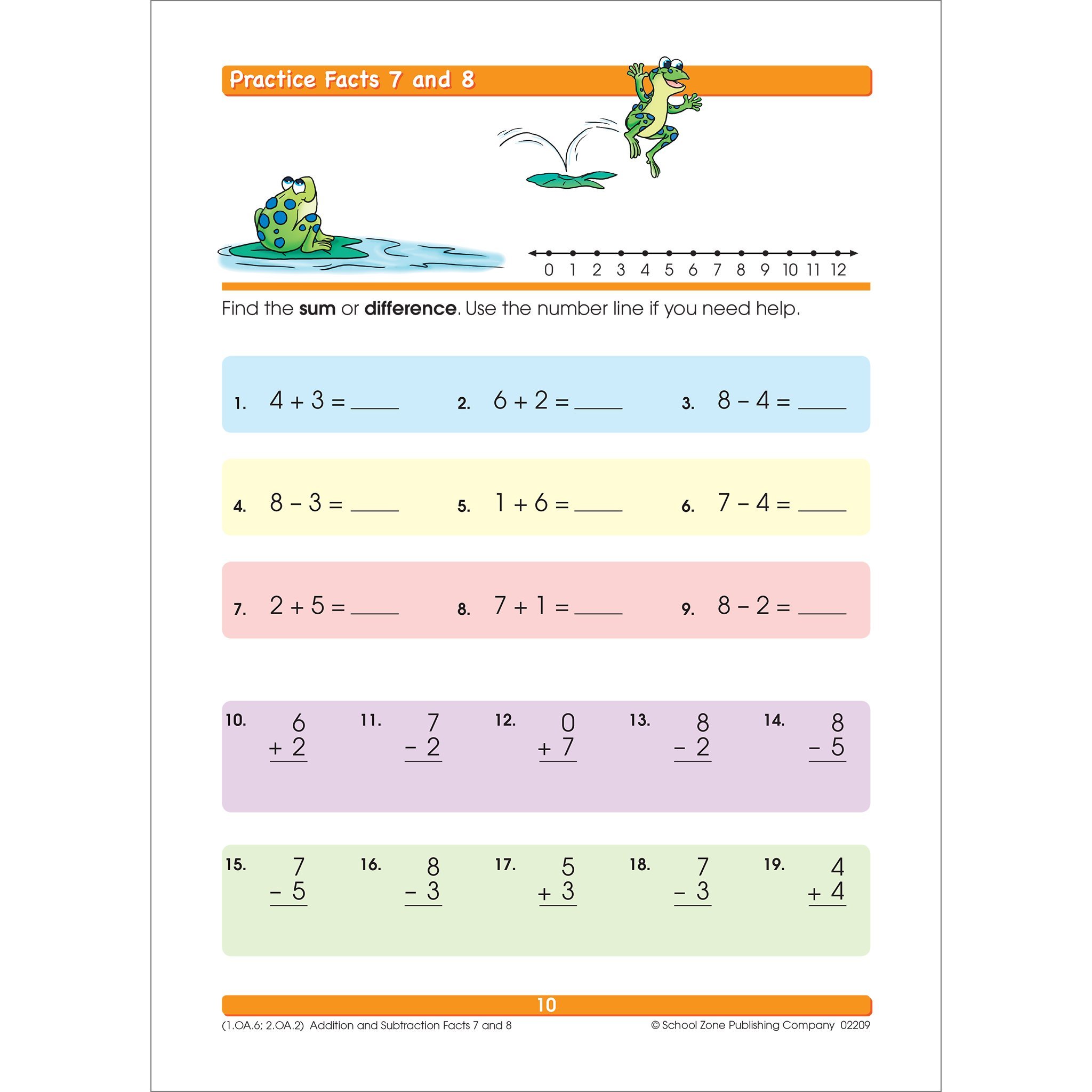 Foto 4 pulgar | Cuaderno De Ejercicios: Suma Y Resta De Zonas Escolares, Primer Grado - Venta Internacional.