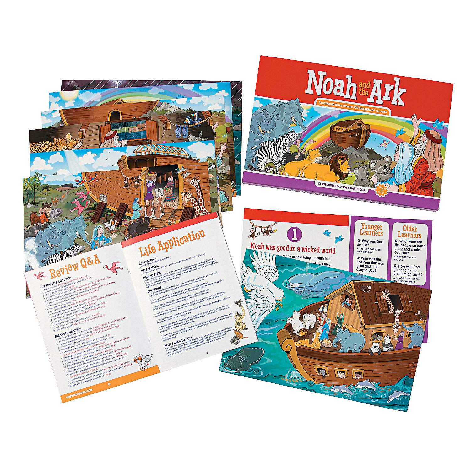 Teacher Companion Fun Express Noé Y El Arca, 10 Piezas - Venta Internacional.