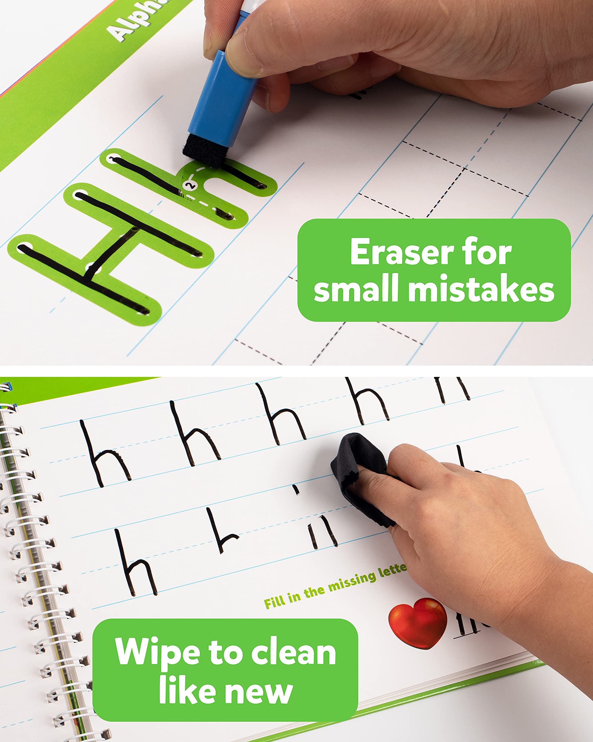 Foto 6 | Cuaderno De Ejercicios Coogam Aprende A Escribir Números Y Letras Para Niños - Venta Internacional.