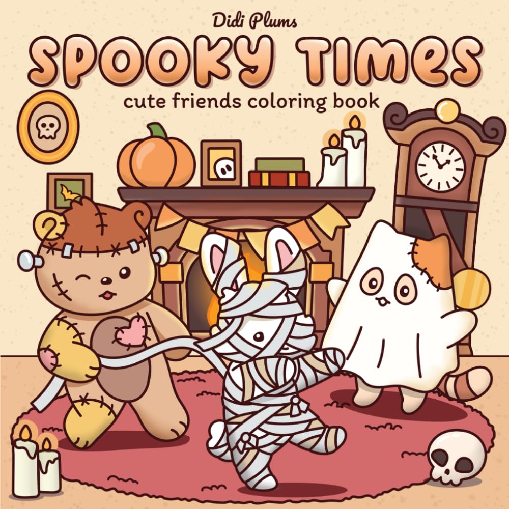 Foto 2 pulgar | Libro Para Colorear Spooky Times Fall Para Adultos Y Adolescentes - Venta Internacional.