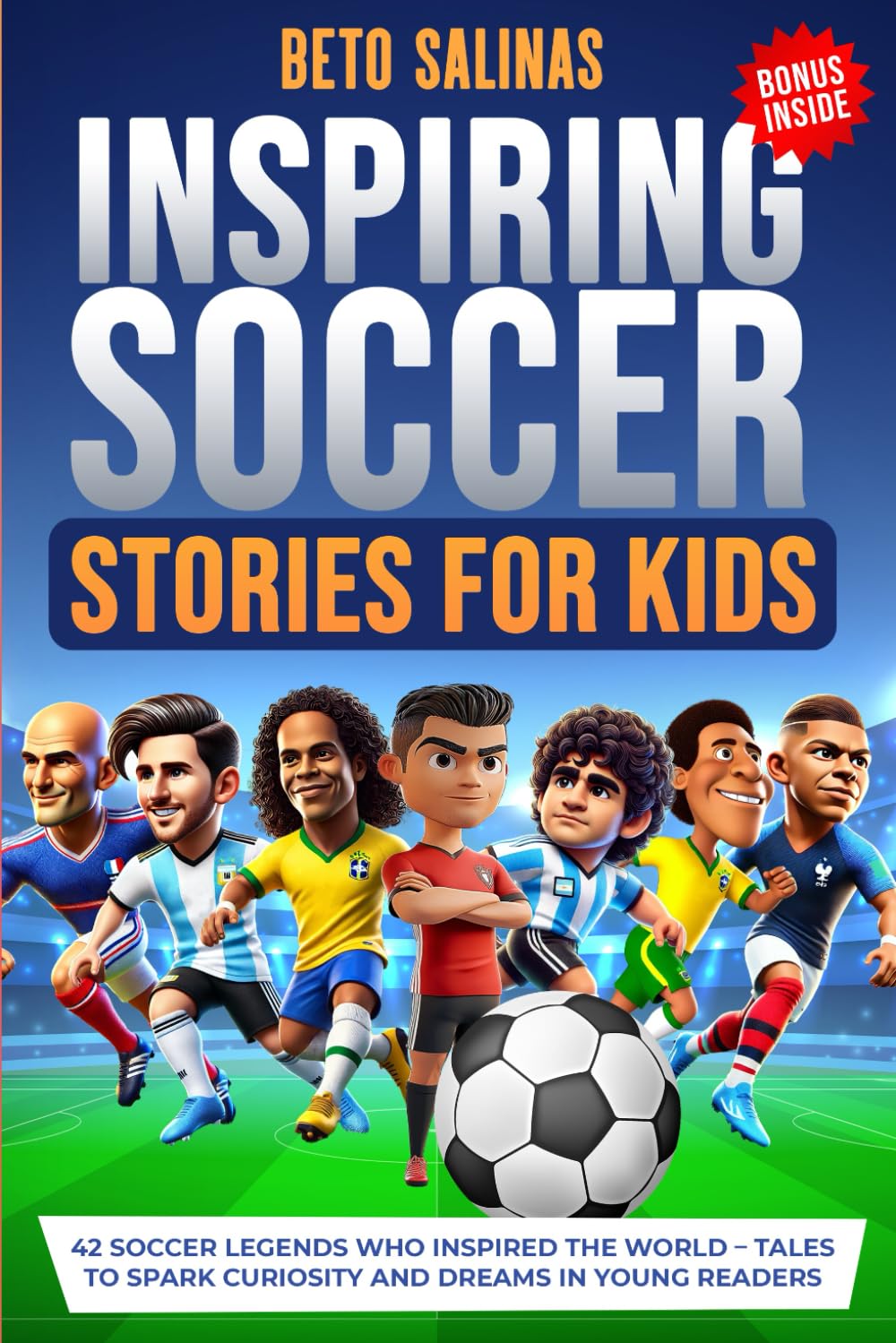 Foto 2 pulgar | Libro Genérica Historias Inspiradoras De Fútbol Para Niños Con 42 Leyendas - Venta Internacional.