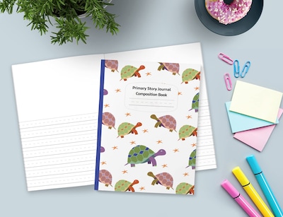 Foto 2 | Libro De Composición Tortugas Y Estrellas De Mar De Grado K-2 Para Dibujar Y Escribir - Venta Internacional.