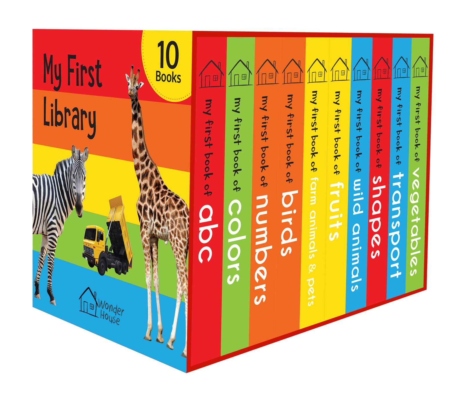 Foto 2 pulgar | Caja De 10 Libros De Cartón Para Niños My First Library - Venta Internacional.