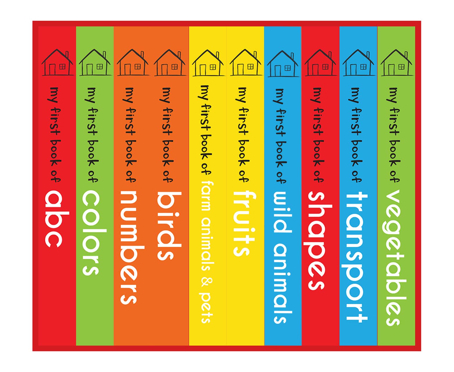 Foto 4 pulgar | Caja De 10 Libros De Cartón Para Niños My First Library - Venta Internacional.