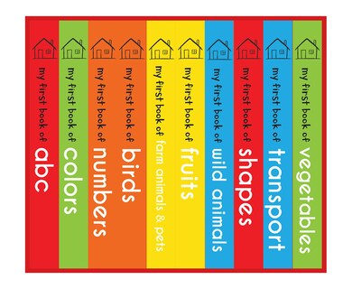 Foto 3 | Caja De 10 Libros De Cartón Para Niños My First Library - Venta Internacional.
