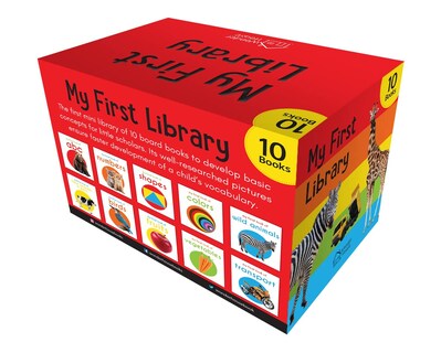 Foto 4 | Caja De 10 Libros De Cartón Para Niños My First Library - Venta Internacional.