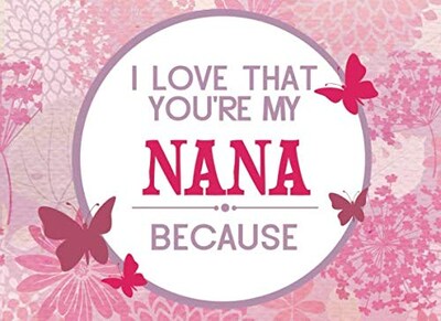 Foto 1 | Complete El Espacio En Blanco Libro «te Amo» Para Nana - Te Amo Porque - Venta Internacional.