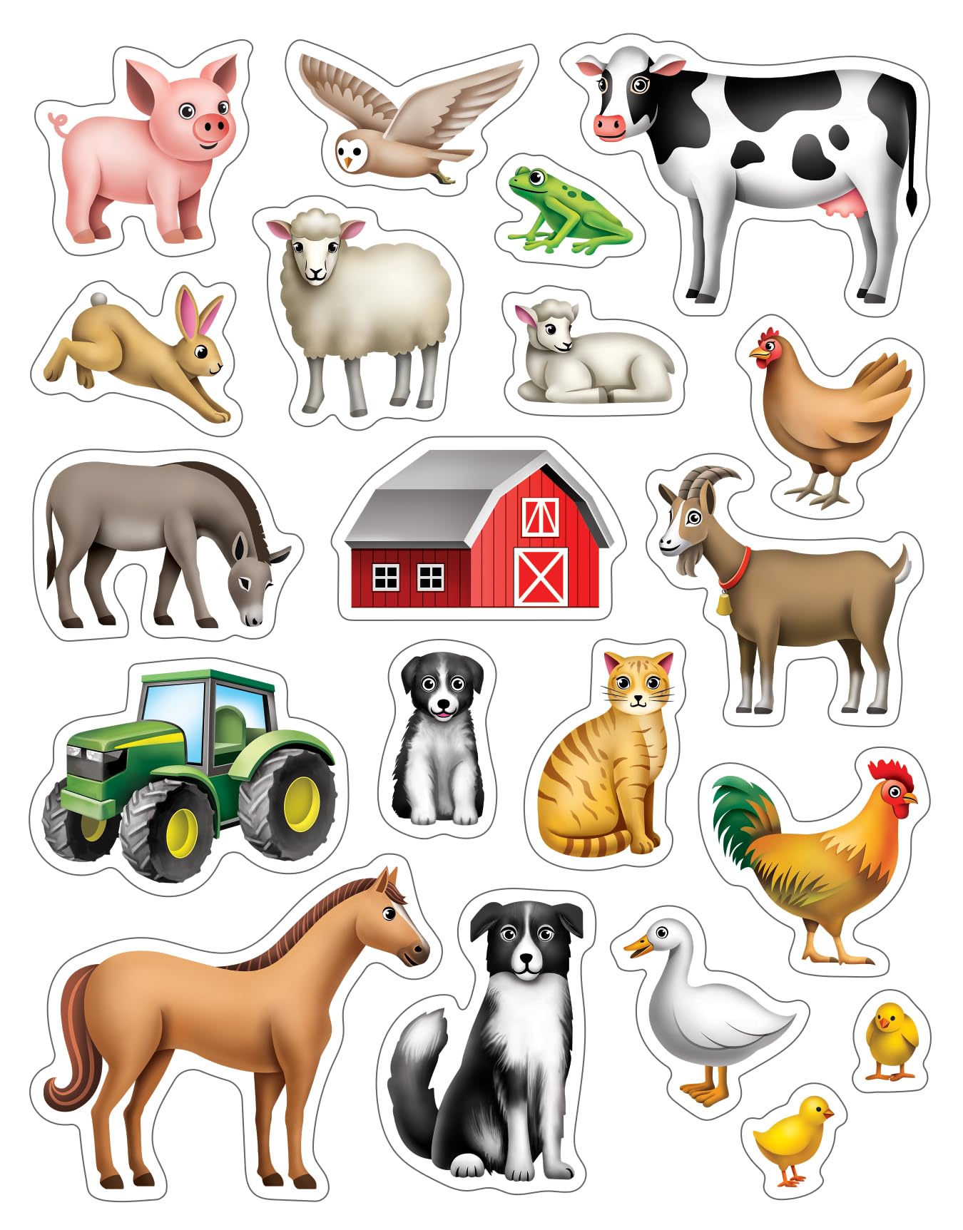 Foto 1 | Pegatinas Teacher Created Resources Farm Tcr7090 120 Unidades - Venta Internacional.