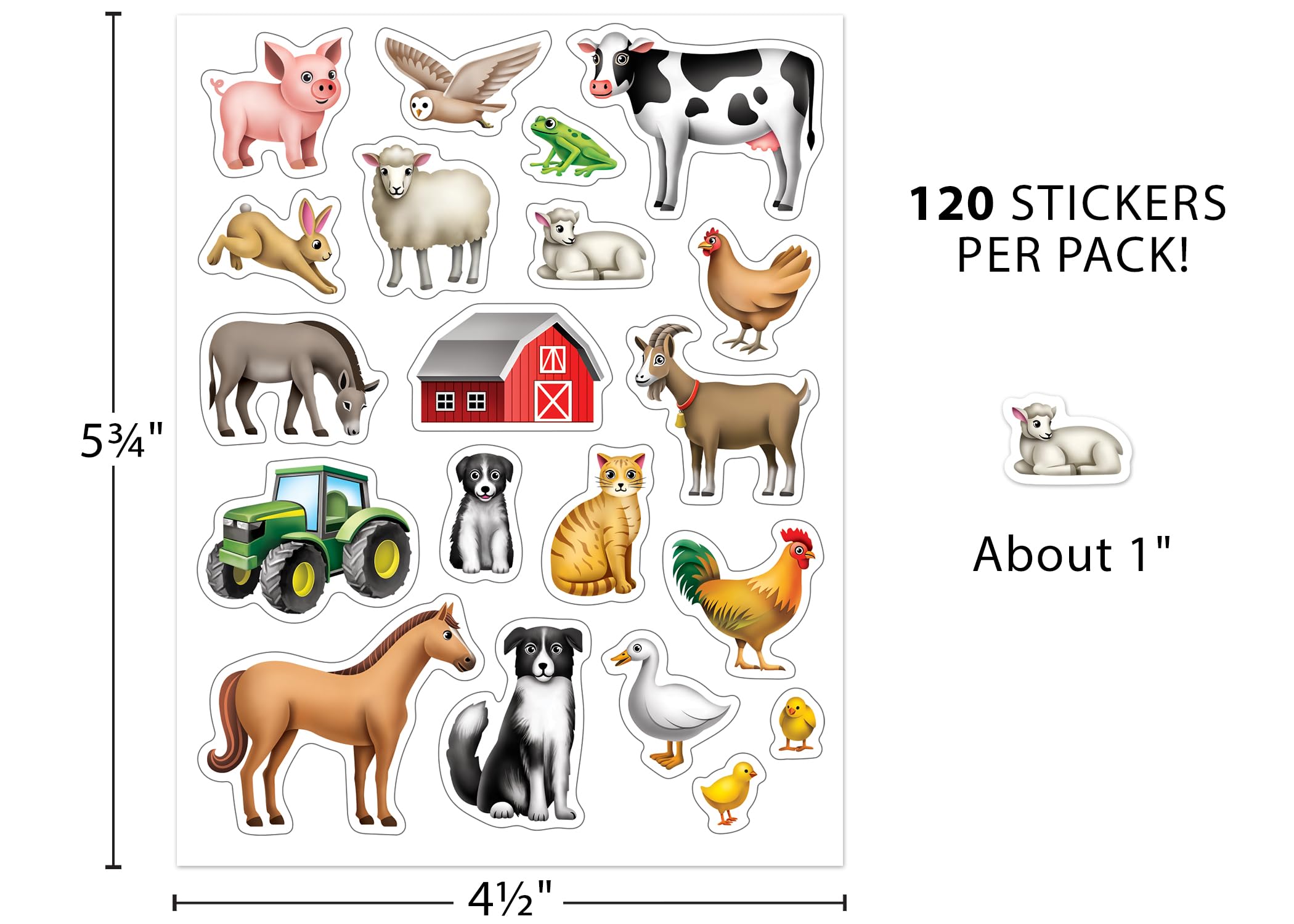 Foto 6 | Pegatinas Teacher Created Resources Farm Tcr7090 120 Unidades - Venta Internacional.