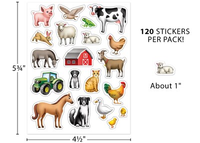 Foto 6 | Pegatinas Teacher Created Resources Farm Tcr7090 120 Unidades - Venta Internacional.