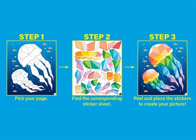 Foto 2 | Sticker Puzzle Created Resources Ocean Life 4+ Years - Venta Internacional.