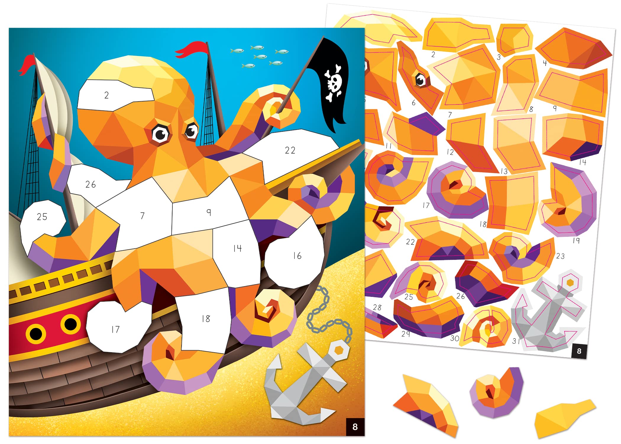 Foto 4 pulgar | Sticker Puzzle Created Resources Ocean Life 4+ Years - Venta Internacional.