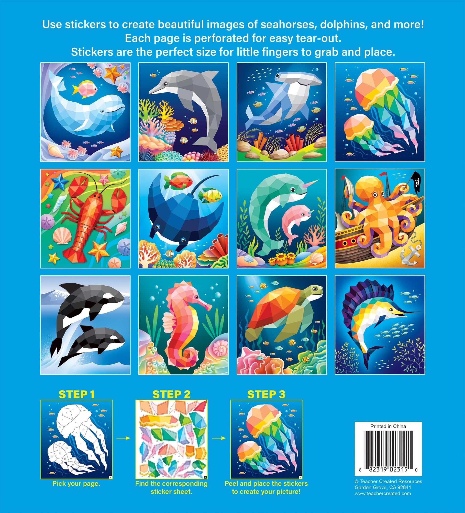 Foto 5 pulgar | Sticker Puzzle Created Resources Ocean Life 4+ Years - Venta Internacional.