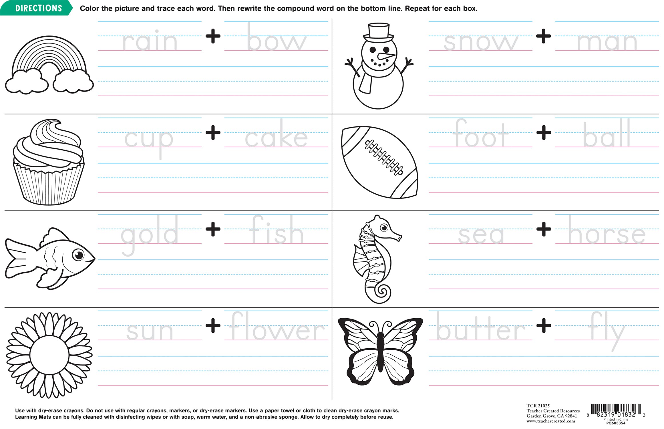 Foto 4 pulgar | Learning Mat Recursos Creados Por El Profesor Palabras Compuestas - Venta Internacional.