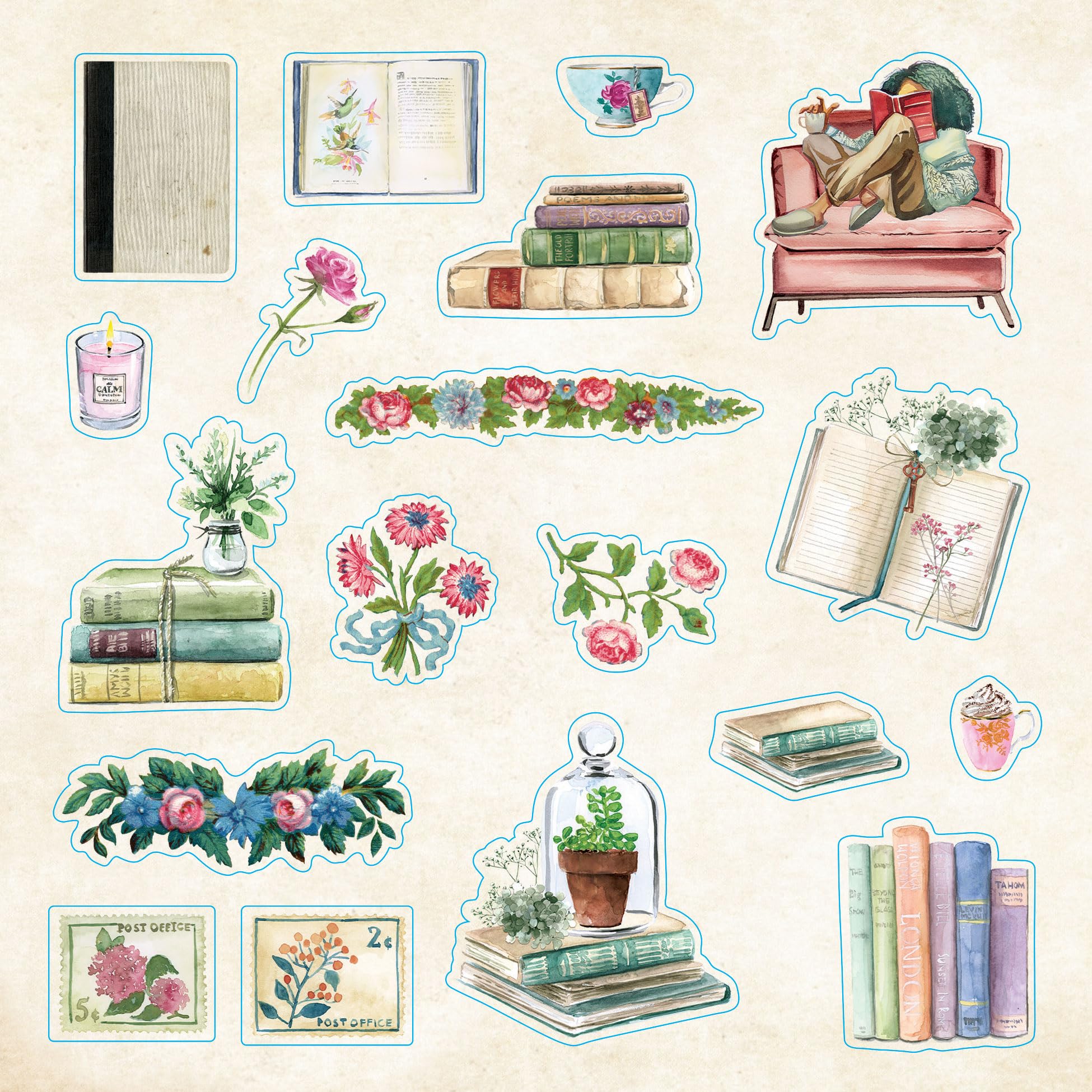 Foto 4 | Libro De Pegatinas Peter Pauper Press Bibliophilia Ephemera 780+ - Venta Internacional.