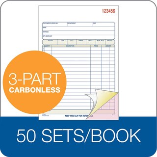 Foto 5 | Libro De Pedidos De Venta Adams De 3 Partes Sin Carbono 250 Juegos En Total - Venta Internacional.