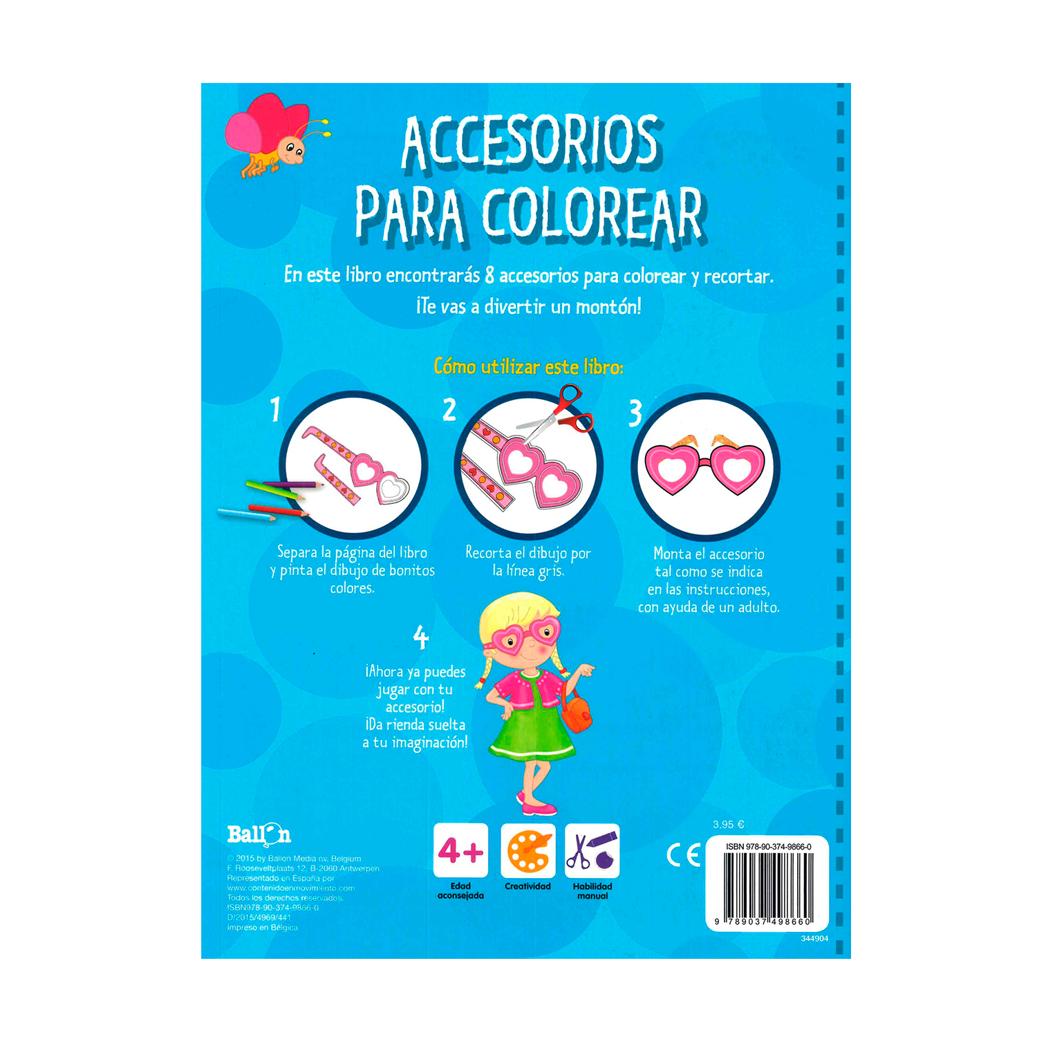 Foto 2 | Accesorios para Colorear Ballon Rústica color Azul