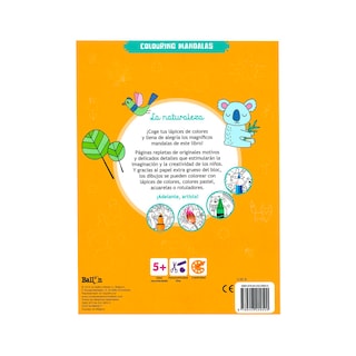 Foto 2 | Libro La Naturaleza Colouring Mandalas Ballon Rústica
