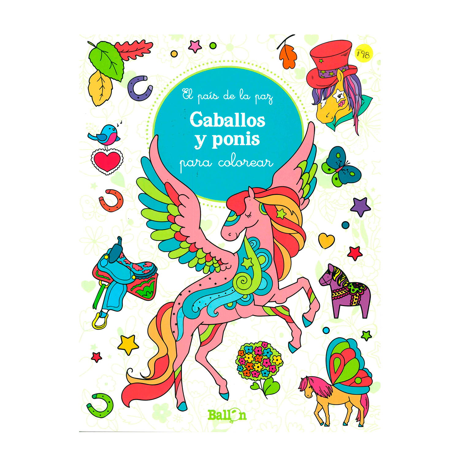 Foto 1 | Caballos y Ponis para Colorear Ballon Rústica