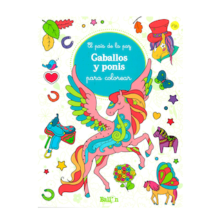 Foto 1 | Caballos y Ponis para Colorear Ballon Rústica
