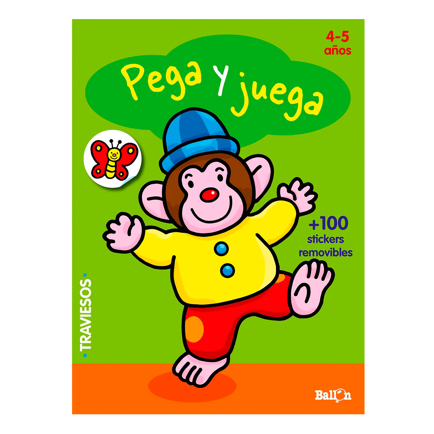 Libro Pega y Juega 4-5 Años Ballon Rústica Verde