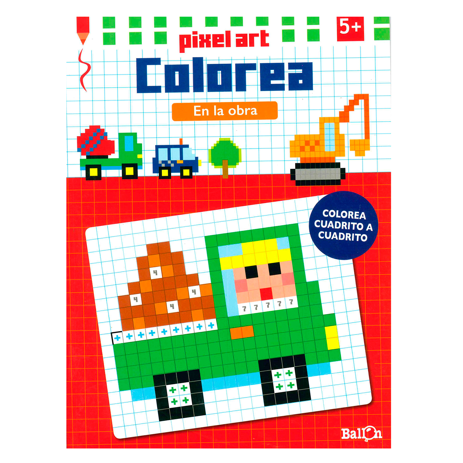 Foto 2 pulgar | Libro En La Obra Pixel Art Ballon Rústica Multicolor