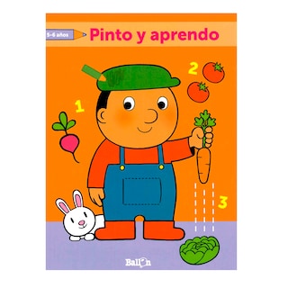 Foto 1 | Libro Pinto y Aprendo 5-6 Años Ballon Rústica Anaranjado