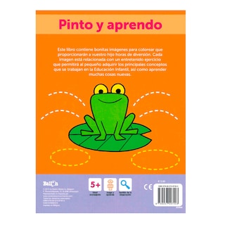 Foto 2 | Libro Pinto y Aprendo 5-6 Años Ballon Rústica Anaranjado