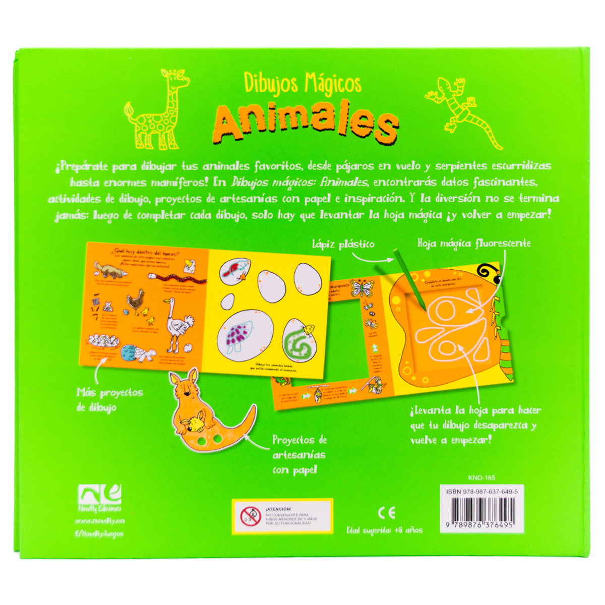 Foto 4 pulgar | Libro para Dibujar Animales Mágicos - Novelty Multicolor