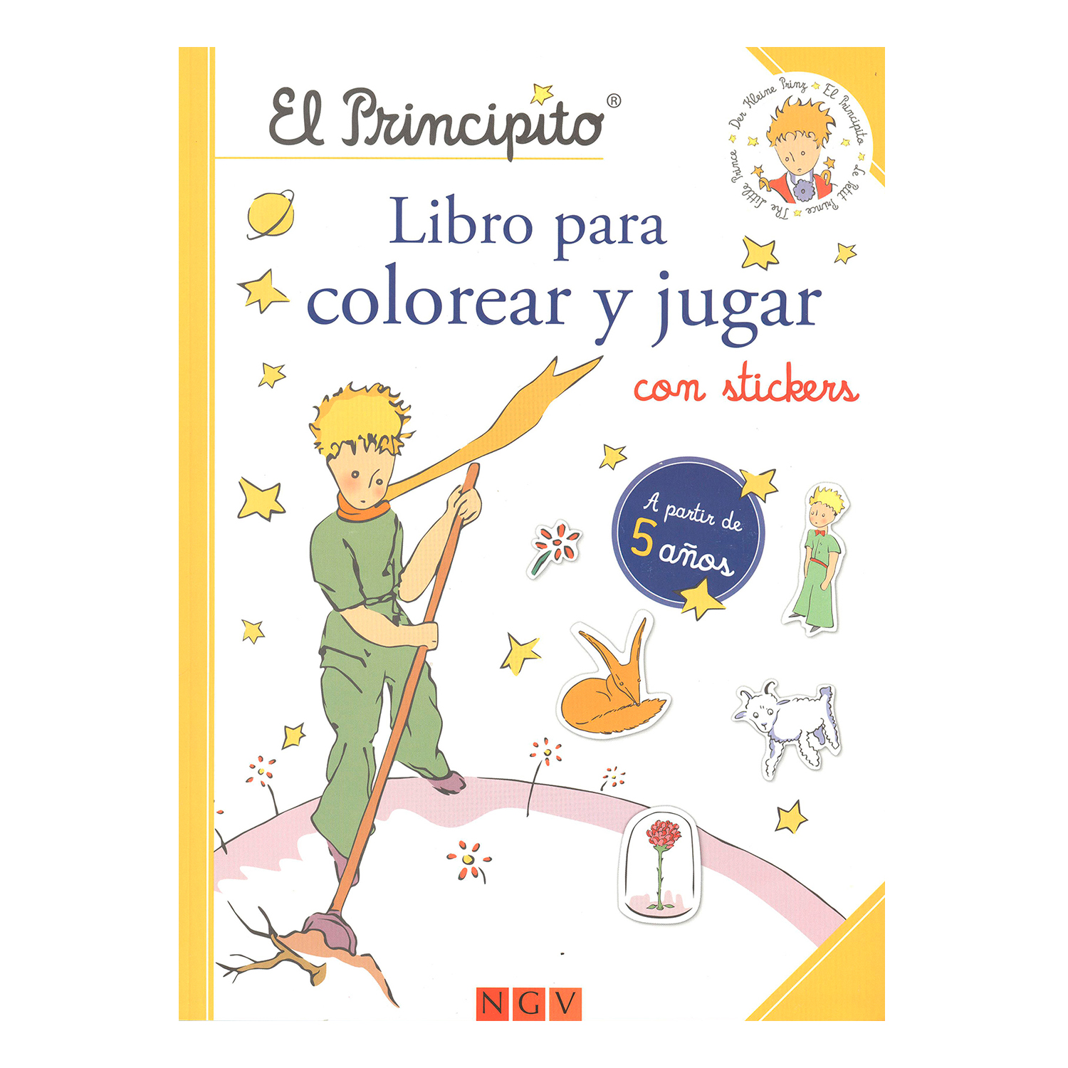 El Principito Libro para Colorear y Jugar NGV Rústica