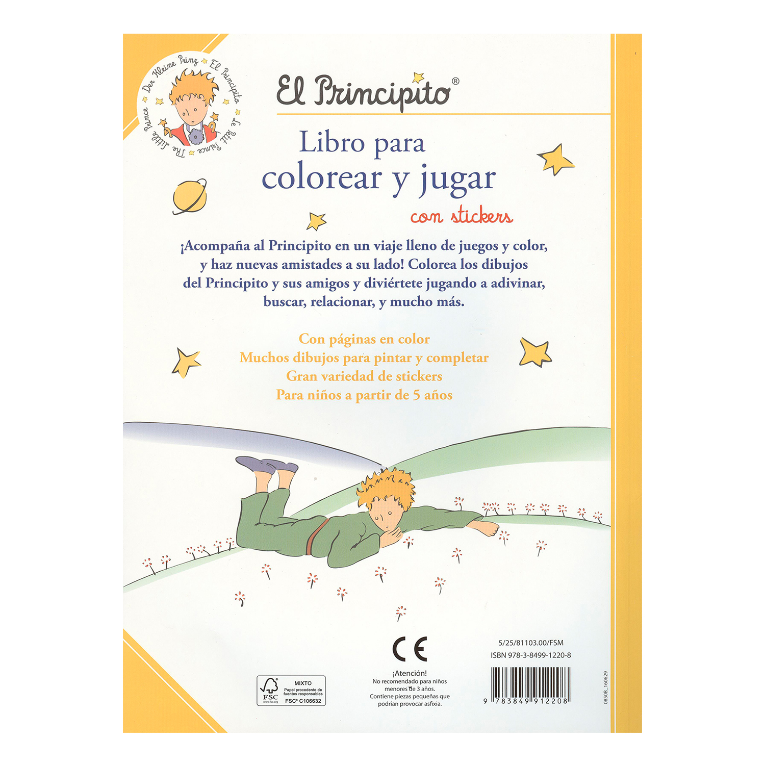 Foto 3 pulgar | El Principito Libro para Colorear y Jugar NGV Rústica