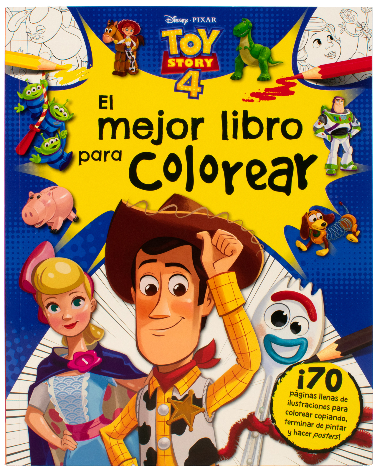 Foto 4 pulgar | Libro Para Colorear: Disney Toy Story 4