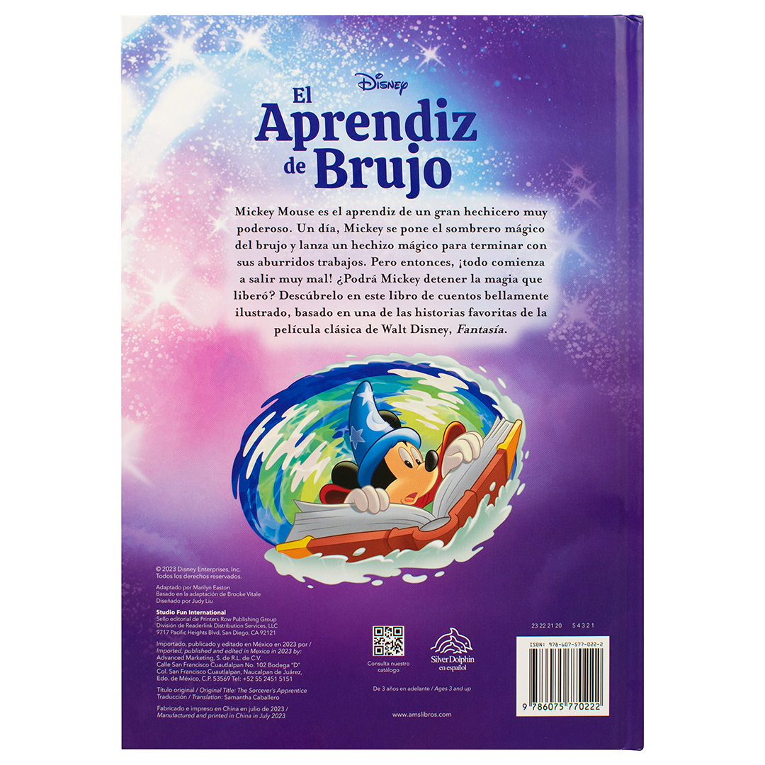 Foto 2 | Libro El Aprendiz De Brujo Clásicos de Disney