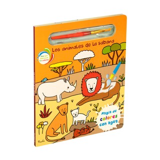 Foto 1 | Libro Infantil Para Colorear: Magia De Los Colores Con Agua Los Animales De La Sabana