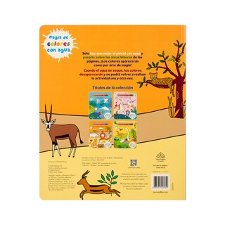 Foto 4 | Libro Infantil Para Colorear: Magia De Los Colores Con Agua Los Animales De La Sabana