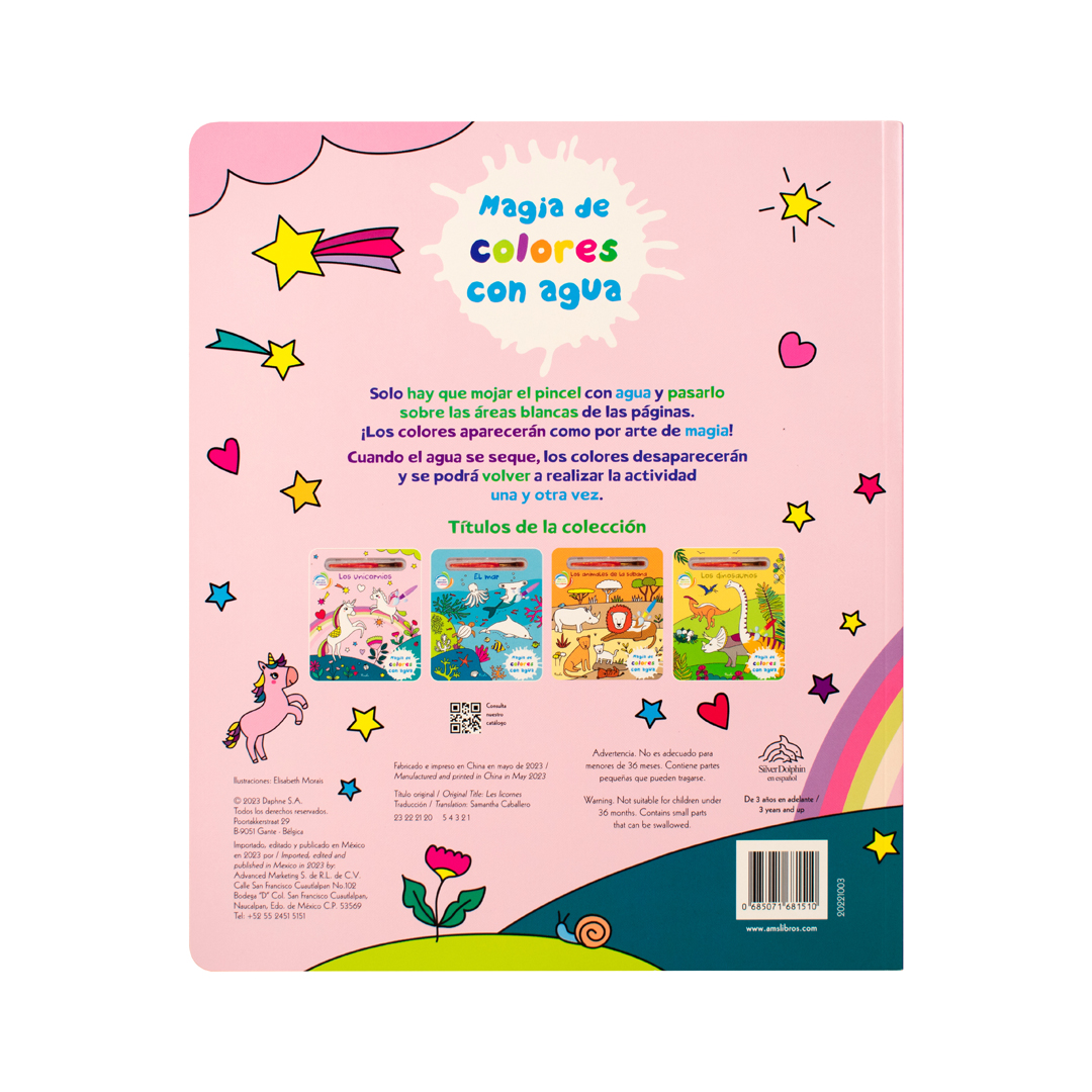 Foto 3 | Libro Infantil Para Colorear: Magia De Los Colores Con Agua Los Dinosaurios
