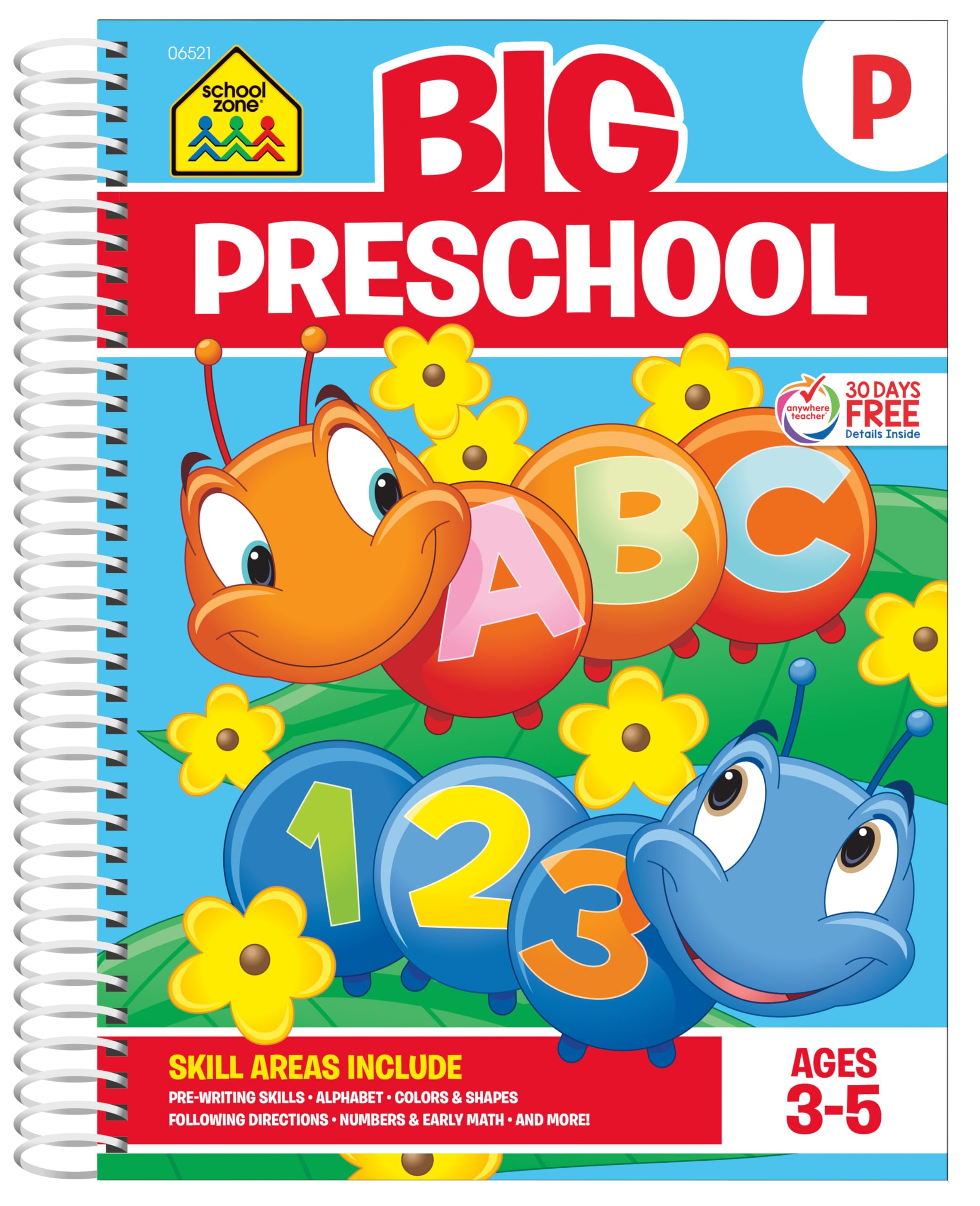 Foto 2 pulgar | Libro De Trabajo School Zone Big Preschool, 320 Páginas, De 3 A 5 Años - Venta Internacional.