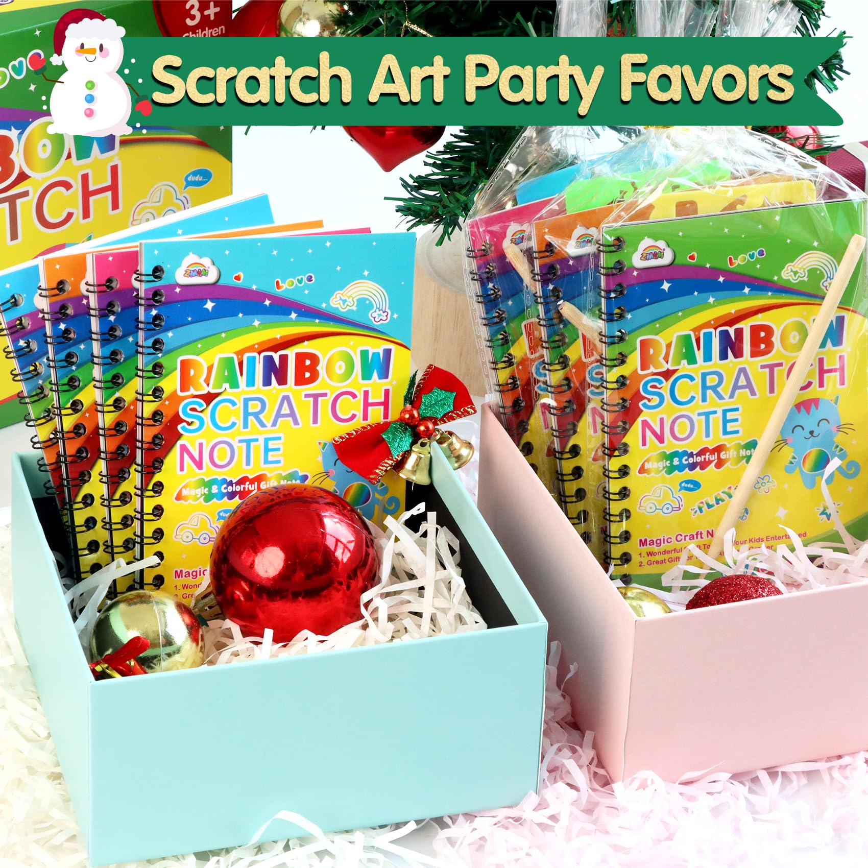 Foto 6 pulgar | Libreta Party Favors Zmlm Rainbow Scratch Art Para Niños, Paquete De 24 - Venta Internacional.