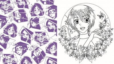 Foto 2 | Manga Para Colorear Varios Autores Libreros Tapa Blanda