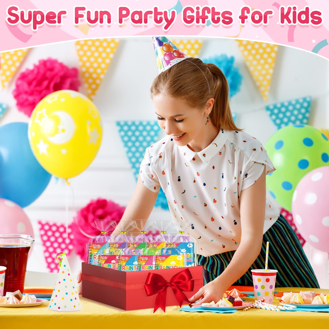 Foto 2 | Libreta Scratch Art Party Favors Feredo Kids Rainbow, Paquete De 16 - Venta Internacional.