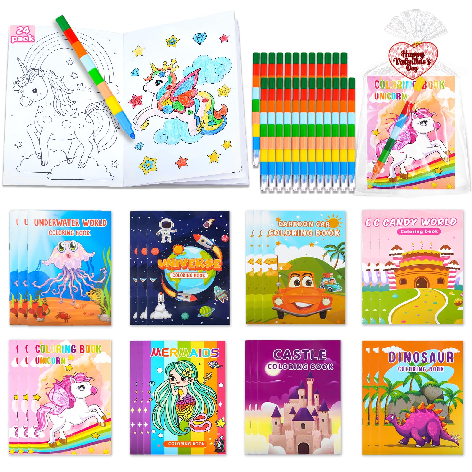 Foto 2 pulgar | Libros Para Colorear Con Tarjetas Para Regalar El Día De San Valentín Para Niños De Más De 3 Años - Venta Internaci